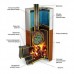Печь-каменка для бани Термофор Бирюса 2013 Carbon Витра 3К антрацид